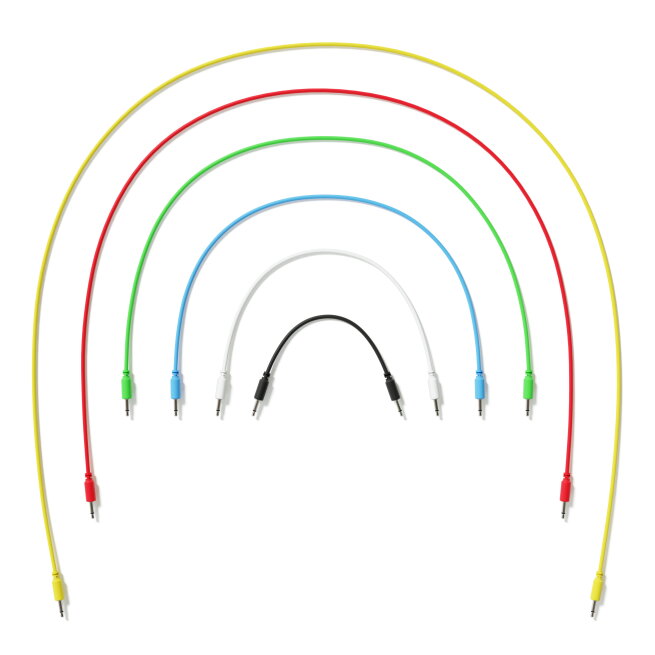 ExcelValley - Cavi Modulari Patch Mono TS 3,5mm 1/8" Eurorack Synth [6-Pack | 6A-Pack]