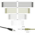 ExcelValley - Mono Modular Patch Cables TS 3.5mm 1/8" Eurorack Synth [24-Pack | 24A-Pack]