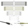 ExcelValley - Mono Modular Patch Cables TS 3.5mm 1/8" Eurorack Synth [24-Pack]
