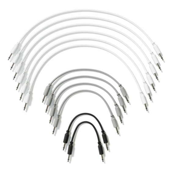 ExcelValley - Mono Modular Patch Cables TS 3.5mm 1/8" Eurorack Synth [12-Pack | 12A-Pack] [12A-Pack]