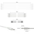 ExcelValley - Mono Modular Patch Cables TS 3.5mm 1/8" Eurorack Synth [12-Pack | 12A-Pack]