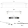 ExcelValley - Mono Modular Patch Cables TS 3.5mm 1/8" Eurorack Synth [12-Pack]