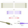 ExcelValley - Mono Modular Patch Cables TS 3.5mm 1/8" Eurorack Synth [12-Pack]