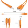 ExcelValley - Mono Splitter Y Patch Cables - TS 3.5mm 1/8" Eurorack Synthesizer ExcelValley - Mono Splitter Y Patch Cables - TS 3.5mm 1/8" Eurorack Synthesizer