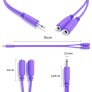 ExcelValley - Mono Splitter Y Patch Cables - TS 3.5mm 1/8" Eurorack Synthesizer ExcelValley - Mono Splitter Y Patch Cables - TS 3.5mm 1/8" Eurorack Synthesizer