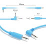 5-Pack Hybrid Mono Modular Patch Cables TS 3.5mm 1/8" Eurorack Synth Synthesizer 5-Pack Hybrid Mono Modular Patch Cables TS 3.5mm 1/8" Eurorack Synth Synthesizer