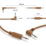 5-Pack Hybrid Mono Modular Patch Cables TS 3.5mm 1/8" Eurorack Synth Synthesizer 5-Pack Hybrid Mono Modular Patch Cables TS 3.5mm 1/8" Eurorack Synth Synthesizer