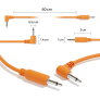 5-Pack Hybrid Mono Modular Patch Cables 3.5mm 1/8" Eurorack Synth Synthesizer 5-Pack Hybrid Mono Modular Patch Cables 3.5mm 1/8" Eurorack Synth Synthesizer