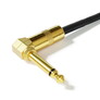 1 Piece - Right Angle Guitar Pedal Effect Mono Patch Cables Leads - 6.35mm 1/4"