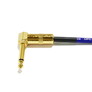 1 Piece - Right Angle Guitar Pedal Effect Mono Patch Cables Leads - 6.35mm 1/4"