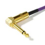 1 Piece - Right Angle Guitar Pedal Effect Mono Patch Cables Leads - 6.35mm 1/4"