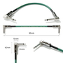 1 Piece - Right Angle Guitar Pedal Effect Mono Patch Cables Leads - 6.35mm 1/4"